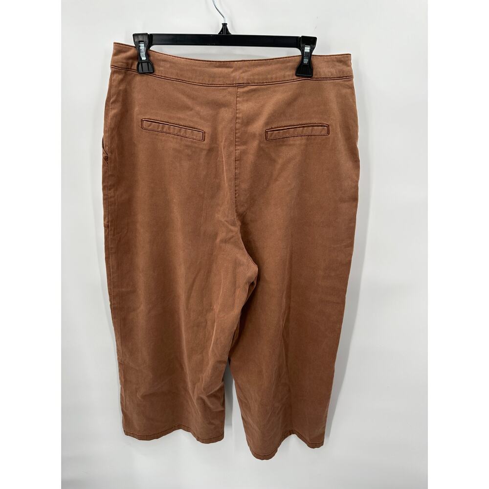 SPLENDID NWT Evereve Margaret Wide Leg Cropped Pant in Terracotta // XL - Picture 11 of 13